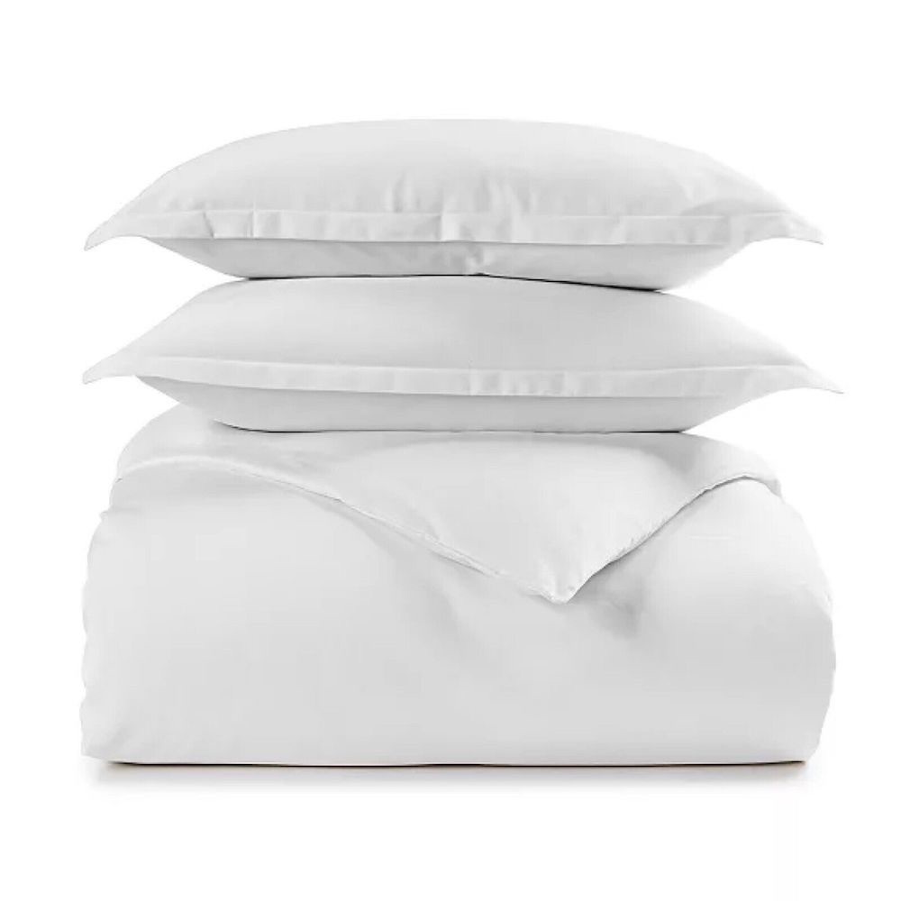 Oake Cotton & Tencel 300 Thread Count KING Duvet Cover & 2 KING Shams Se…